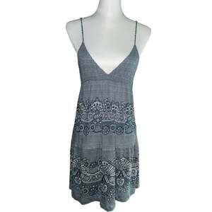 Lux Green and White Dress Size Medium